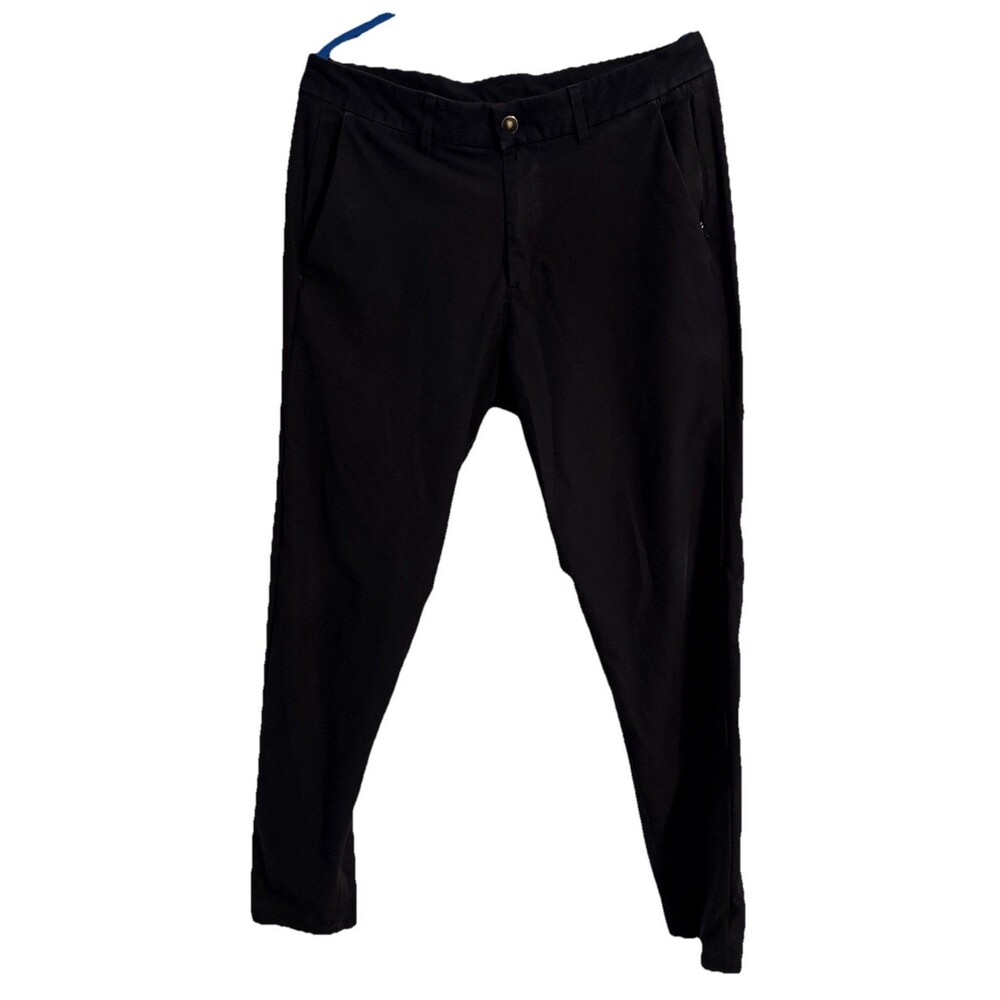 Lululemon Men's Commission Warpstreme Slim Pants Size 32x30 Black See Pics